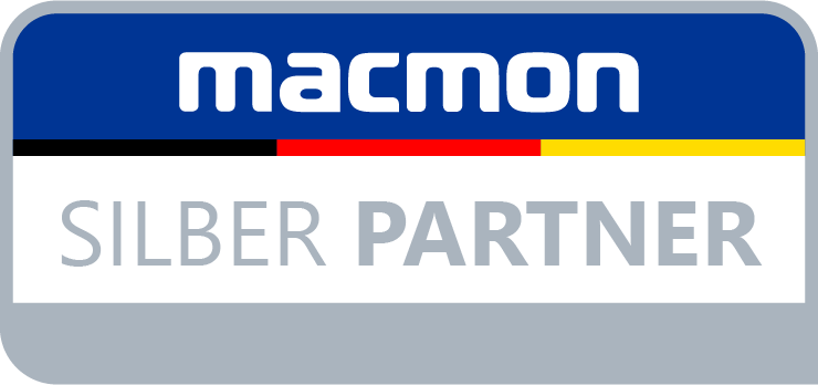 Logo von der Firma Macmon bei dem wir Silberpartner sind